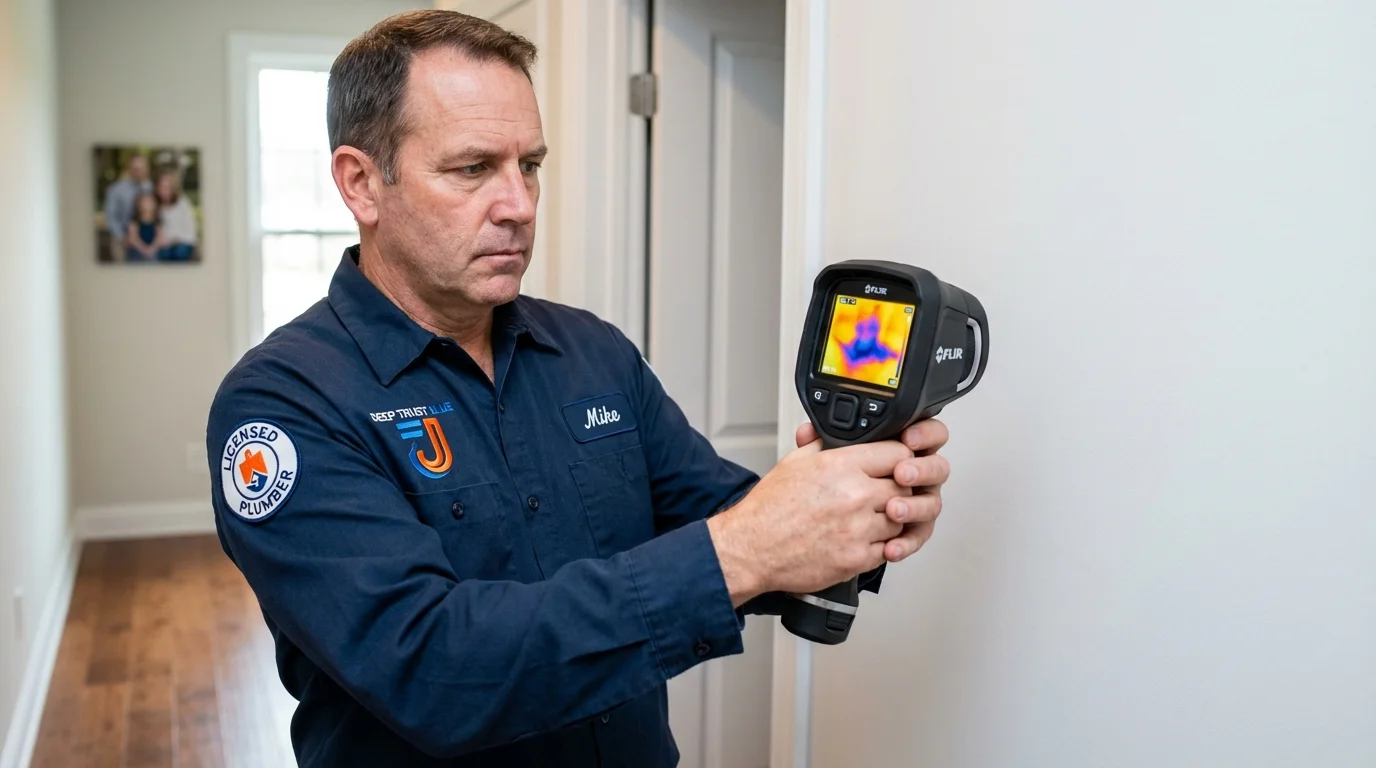 Thermal imaging leak detection by Johns Plumbing LLC in Pineville